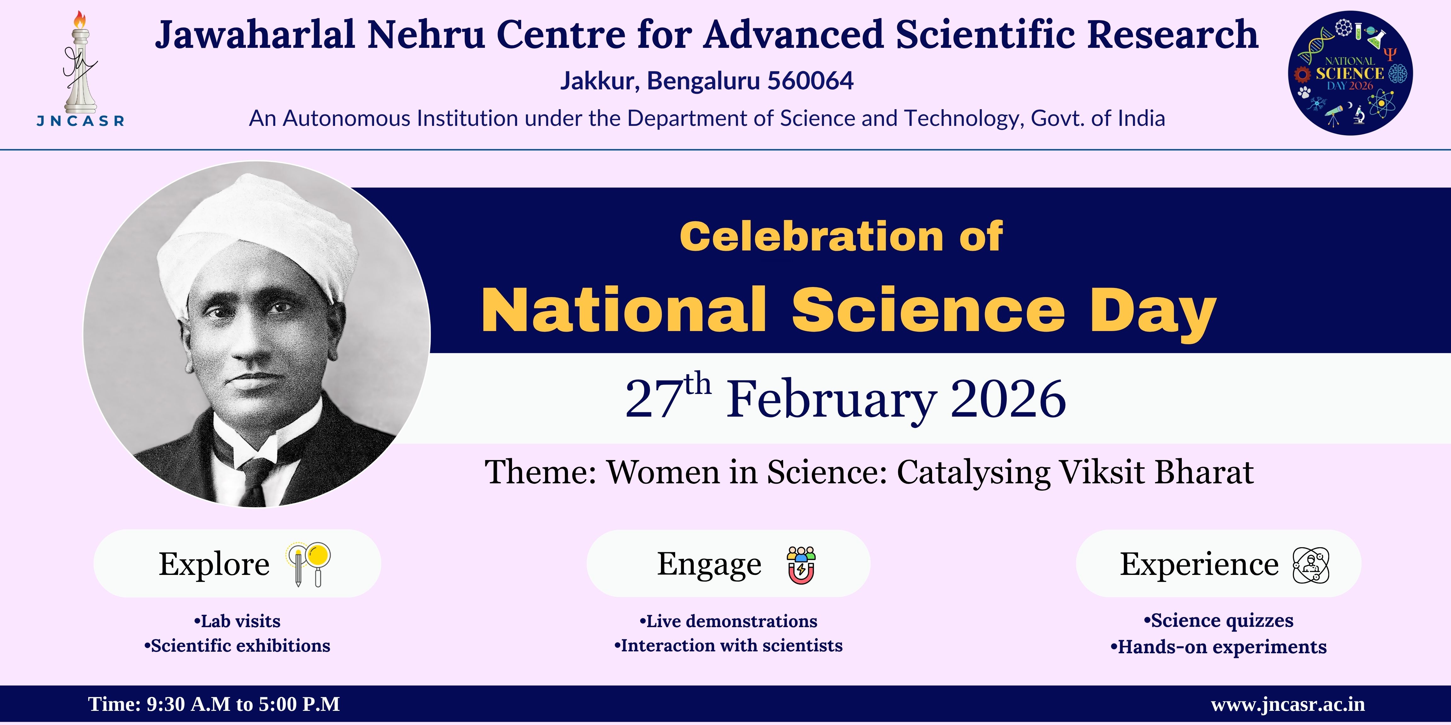 National Science Day Banner
