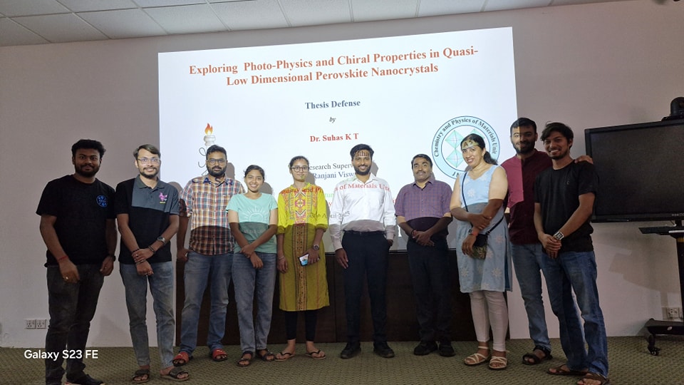 Congratulations Suhas K T for successfully defending his doctoral thesis 
