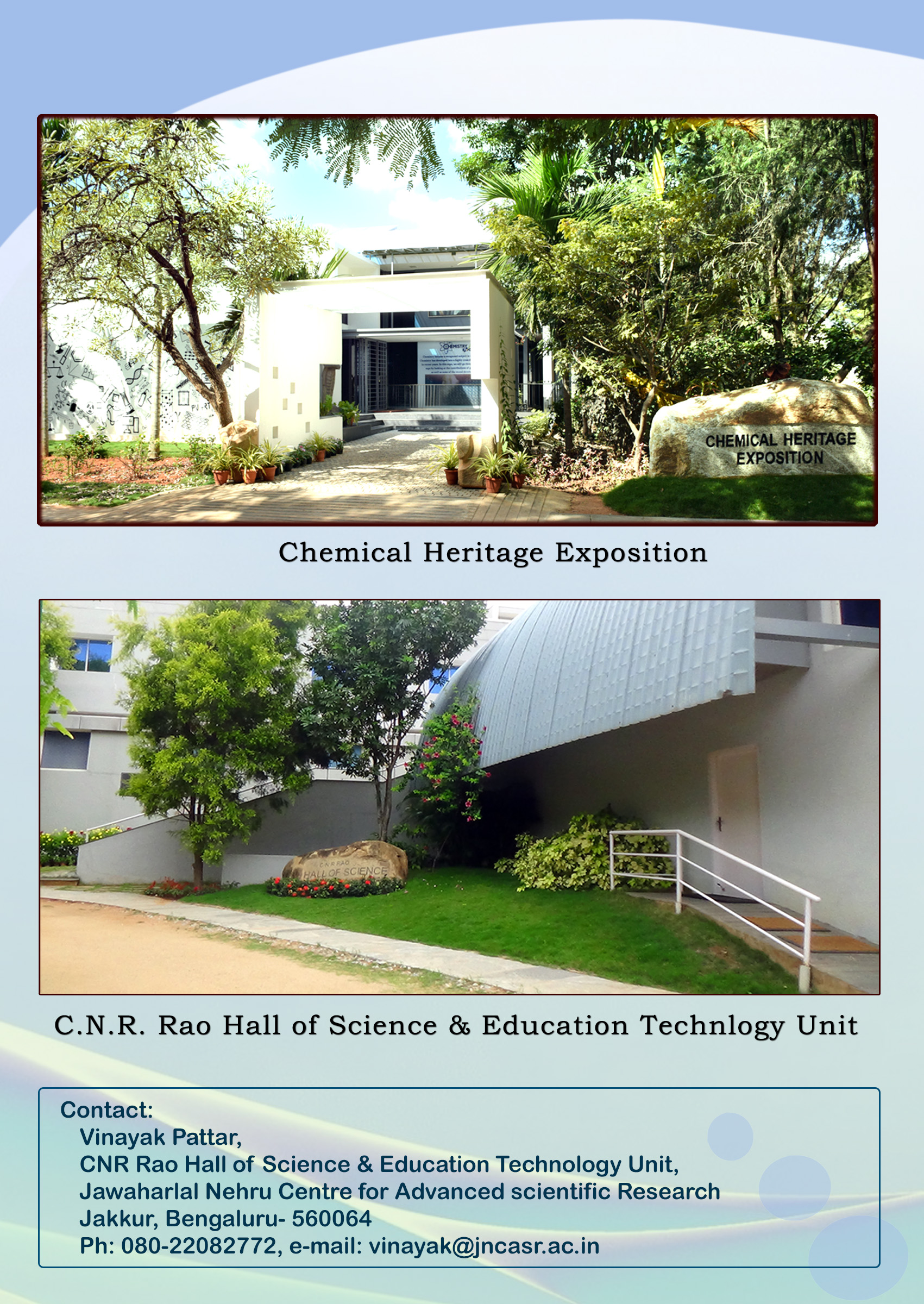 Chemical Heritage Exposition, JNCASR, Bengaluru