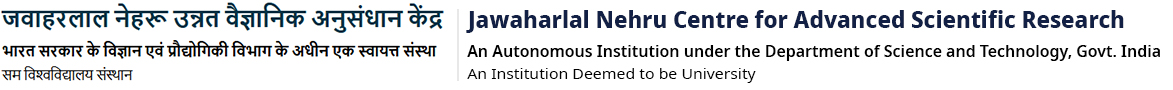 Jawaharlal Nehru Centre for Advanced Scientific Research - An Autonomous Institution
